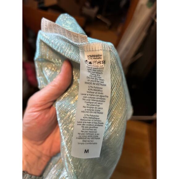 Seagram green with gold thread duster-length fancy vest - Picture 5 of 5